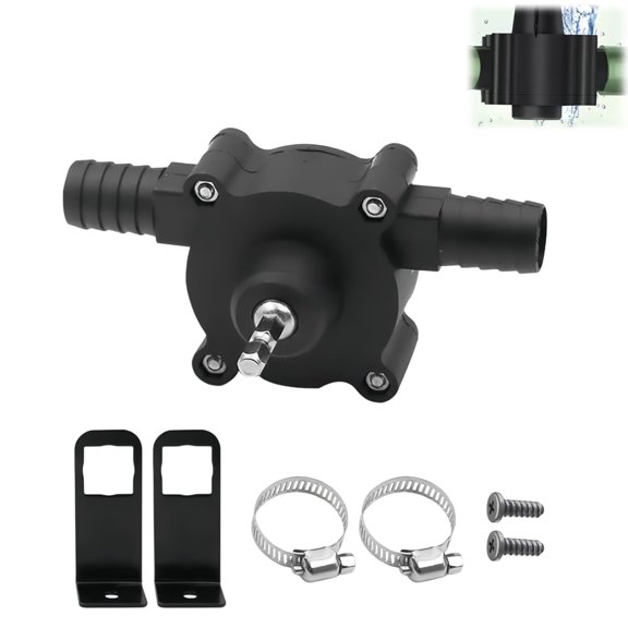 Drill Pump for Water Transfer, Portable Hand Drill Water Pumps Mini Hand Self-Priming Quick Pumping Speed for Water Gasoline Oil Diesels Fluid Transfer Pump