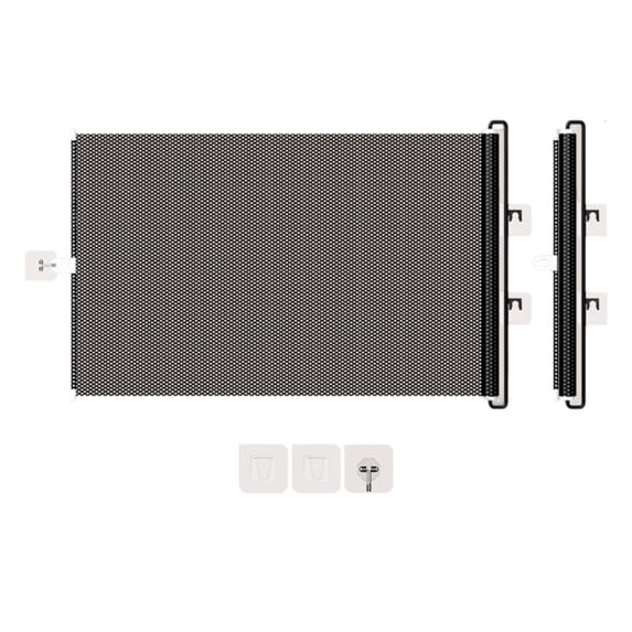 No Drill Retractable Pet Safety Gate, Adjustable Mesh Fence Barrier, Portable Indoor Outdoor Isolation Gate for Cat Puppy Dog Stair Doorway Protection