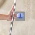 thumbnail image 1 of No Drill Self Adhesive Mop Hook, Strong Load Bearing Wall Mounted Mop Broom Hanger, Anti Slip Heavy Duty Organizer for Bathroom Kitchen Balcony Garage Cleaning Tools, 1 of 6