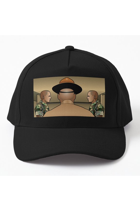 Drill Sergeant Baseball Hat, Military Training Rank Graphic Design, Classic Cap