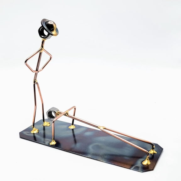 Drill Sergeant Collectible Handmade Metal Art Figurine, Desk Accessories, Trophy, Boss Gift, Office Dcor, Army, Boot Camp