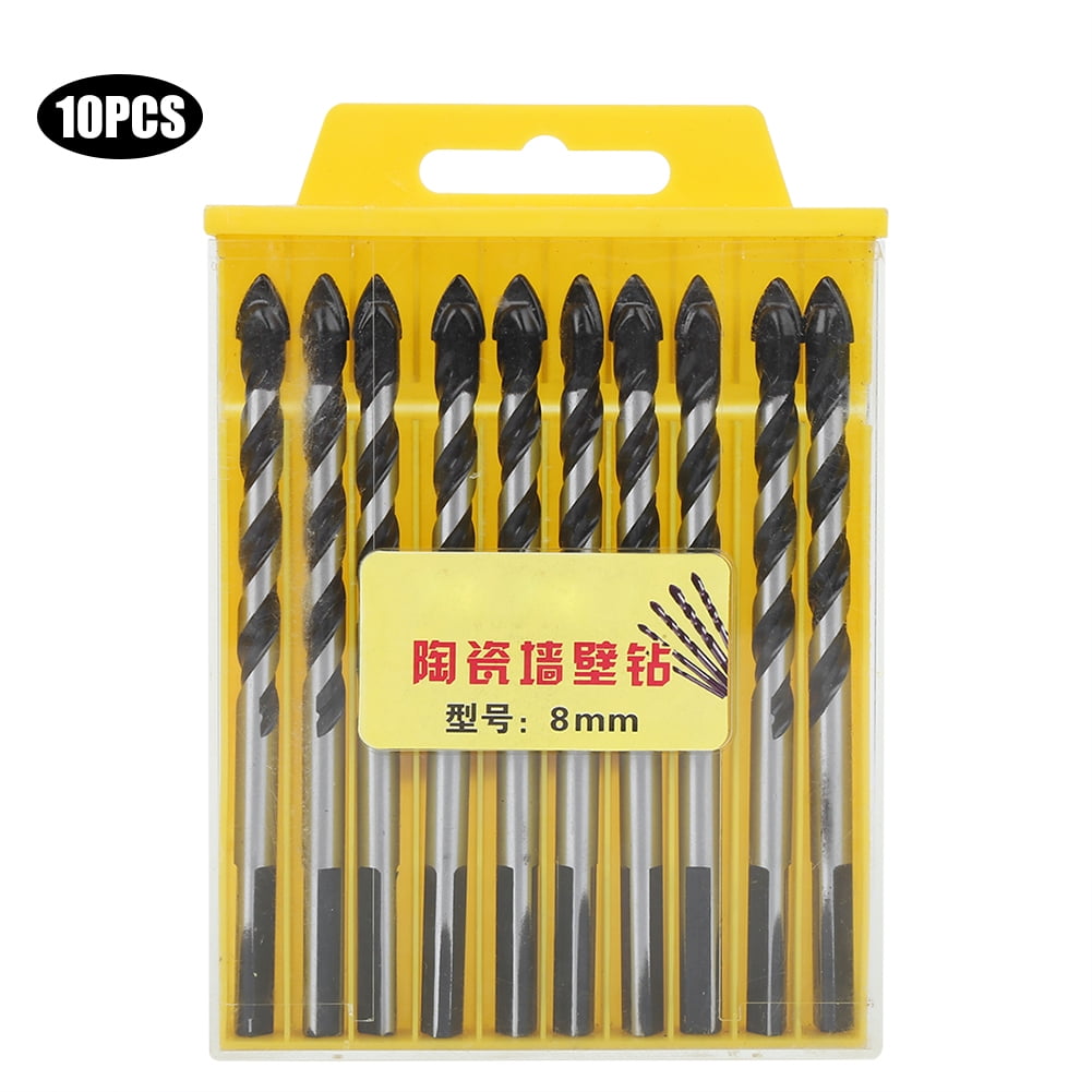 Drill Set Drill 10Pcs Drill Set Strong Durable Wood Ceramic Wall Bits Punch Tools