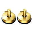 thumbnail image 1 of No Drill Shower Hooks, Gold Stainless Steel Suction Cup Hooks, Stainless Steel Suction Cup Hooks, 2-Pack, Holds 11Lbs, No Drill, for Towels, Wreaths, Kitchen & Bathroom, 1 of 8