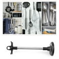 thumbnail image 1 of No Drill Stainless Steel Utensil Hanging Rack,Kitchen Cutlery Organizer,Space Saving Wall Mount Holder,Rust Proof Durable Storage,For Spatula Spoon Ladle Tongs, 1 of 9