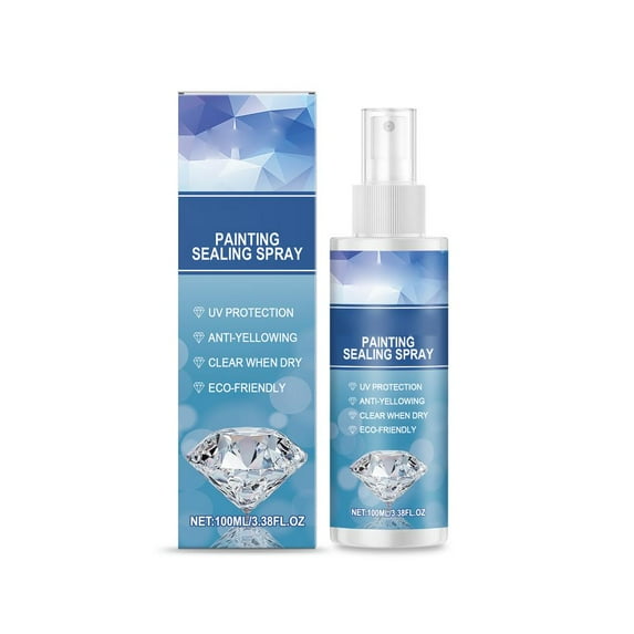 Drill Stones Painting Sealer Spray 100ml - Protective Coat for Drill StonesArt, Quick-Dry Stone Art Sealer, Clear Sealant for Crafts