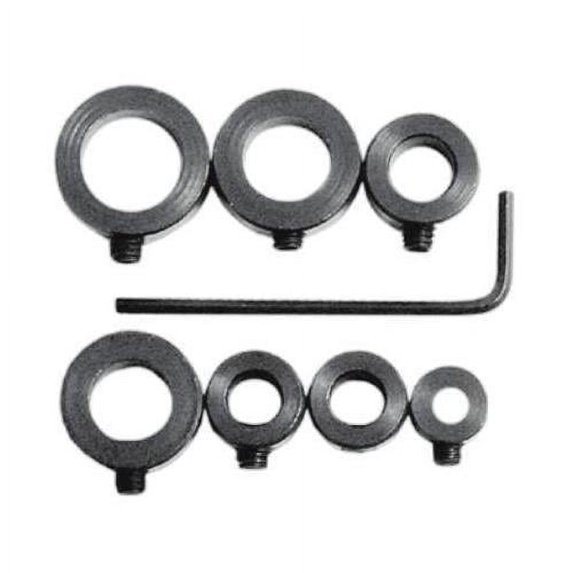 Drill Stop Bit Collar Set - 1/8 to 1/2 - 7-Piece