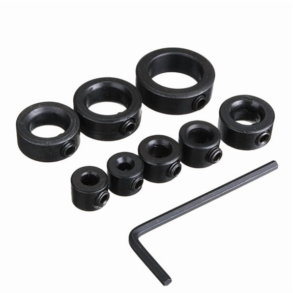 Drill Stop Bit Collar Set 3-16mm with Hex Wrench Bit Limit Ring Twist Drill Positioning Ring Tool Accessories