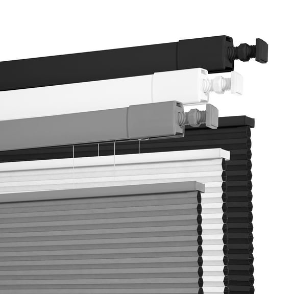 No Drill No Tools Cellular Shades Cordless Top Down Bottom Up Honeycomb Blinds Blackout Window Blinds Easy to Install, Blackout-Light Gray, 28"W x 48"H