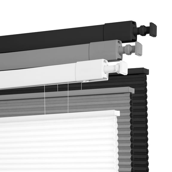 No Drill No Tools Cellular Shades Cordless Top Down Bottom Up Honeycomb Blinds Blackout Window Blinds Easy to Install, Light Filtering-White, 35"W x 64"H