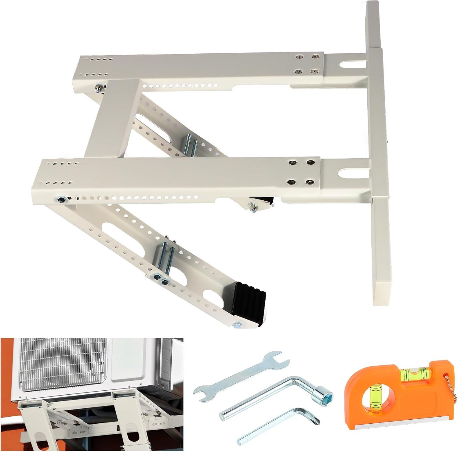 No Drill Window AC Bracket - Heavy Duty Steel Support Holds 220lbs ...