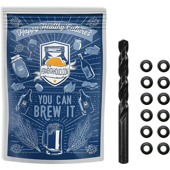 Drill Bit with 12-pk Grommets