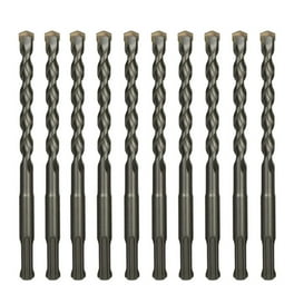 Max Craft SDS Plus Rotary Hammer Drill Bit Set Drill Concrete Stone 10Pcs 3 16 x 8 Walmart
