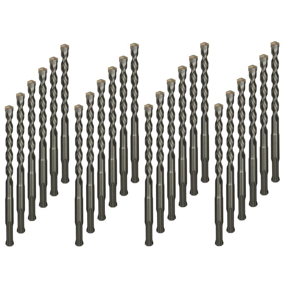 Drillforce 1/2 Inch x 10 Inch SDS Plus Rotary Hammer Drill Bits Set, Carbide Tipped for Brick, Masonry, Stone and Concrete