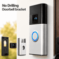 thumbnail image 1 of No Drilling Adhesive Video Ring Doorbell Mount for Ring Battery Doorbell (NEW Release), No Drilling Camera Door Mounting Holder Bracket Accessories, ring camera mount for Apartments Office Houses, 1 of 5