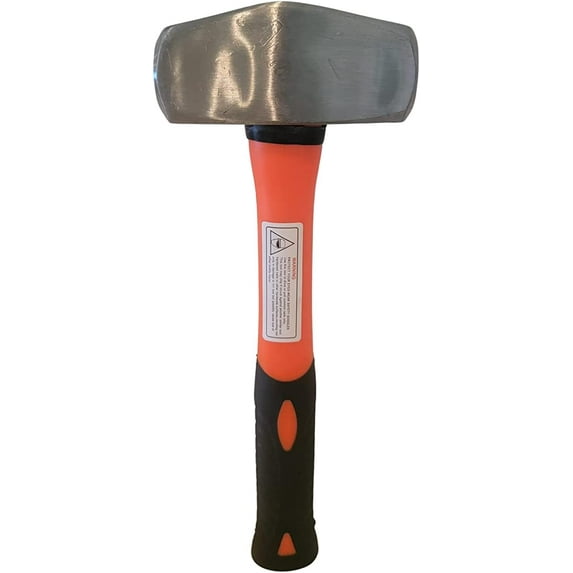 Drilling Hammer Beveled Head with Fiberglass Handle (3 lbs)