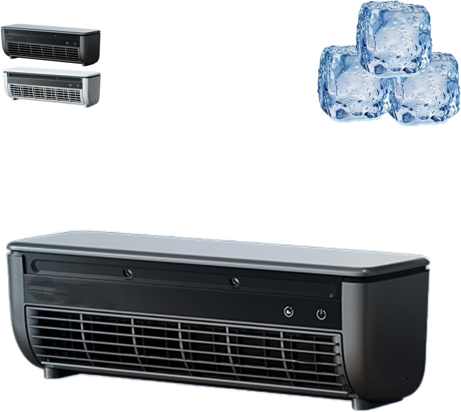 No Drilling Kitchen Wall Air Conditioner Fan, 2025 New Wireless ...