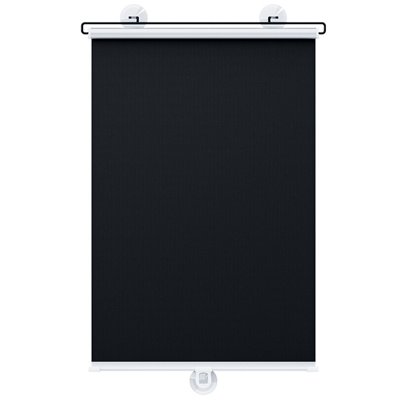 No Drilling Retractable Roller Window Shades,Suction Cups Window Shade Removable Blackout Window Cover Easy to Install for Bedroom Car Window,Package Includes 1 Sunshade and 3 Suction Cups(A)