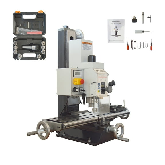 Drilling and Milling Machine Horizontal Drilled Milled Lathe with Integrated Miniature Brushless Precision 1100W 295LB
