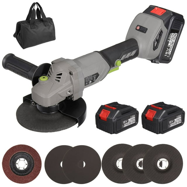 Drillpro Cordless Angle Grinder Kit 41/2" Brushless Electric Power Cut