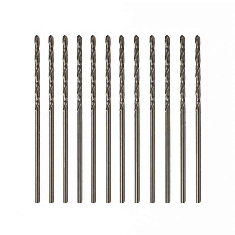 Excel Blades Mini Drill Bit Set #54 Pack of 12- High Speed Steel Micro Twist Drill Set for Wood, Plastic, Resin, and More