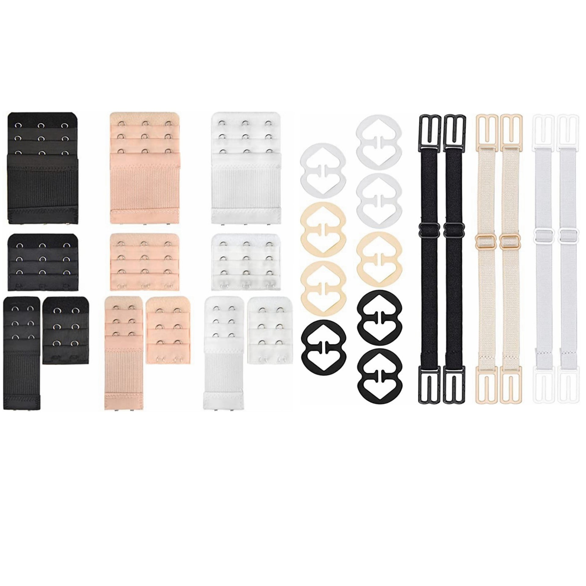 Drimzate Bra Accessories Kit Bra Extenders Bra Strap Clips Bra Strap