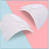 Drimzate Velcro Removable Breathable Shoulder Pads for Women and Men's Clothing – Enhances Suits, Blazers, and T-Shirts(White,2 Pair)