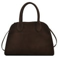 thumbnail image 1 of Drimzate Women Suede Tote Bag , Fashion Vintage Shoulder Purse,Satchel Bag(Curry-1), 1 of 8