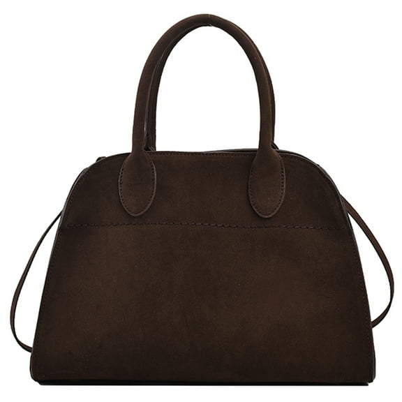 Drimzate Women Suede Tote Bag , Fashion Vintage Shoulder Purse,Satchel Bag(Curry-1)