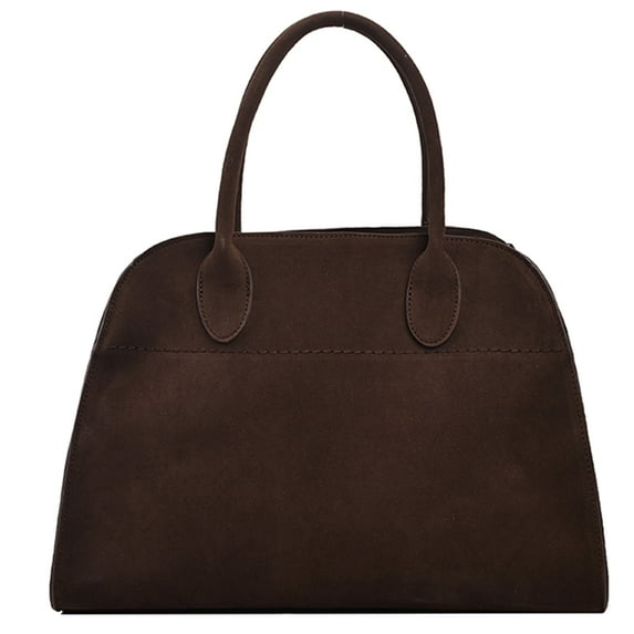 Drimzate Women Suede Tote Bag , Fashion Vintage Shoulder Purse,Satchel Bag(Curry-2)