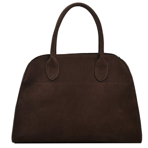 Drimzate Women Suede Tote Bag , Fashion Vintage Shoulder Purse,Satchel Bag(Curry-2)