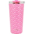 thumbnail image 1 of Drinco - 20 oz Stainless Steel Tumbler | Double Walled Vacuum Insulated Mug With Lid, 2 Straws, For Hot & Cold Drinks (Pink Rose), 1 of 2