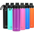 Drinco Water Bottle Double Wall Vacuum Insulated Stainless Steel, 22oz Deep Purple