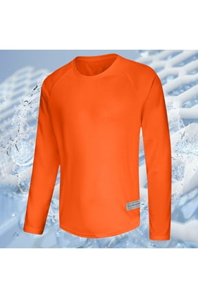 Big and Tall Men's Lightweight Long Sleeve Tops Cooling Sun Protection Shirts Breathable Casual Mesh T Shirt Comfort Soft Crew Neck Basic Tee Shirts