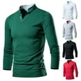 thumbnail image 1 of Drindf Gifts for Men! Long Sleeve Sports Tops for Men Big and Tall Standing Collar Shirts Athletic Moisture Wicking Workout Tees Slim Fitted Casual T Shirt, 1 of 5