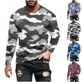 thumbnail image 1 of Drindf Long Sleeve Tactical Shirts for Men Big and Tall Fashion Camo Graphic T-Shirt Athletic Moisture Wicking Tops Lightweight Round Neck Pullover Tshirts, 1 of 6