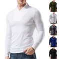 thumbnail image 1 of Drindf Mens Muscle Shirts Slim Fit Workout T Shirt Athletic Fitness Sports Tops Casual V Neck Basic Shirts Lightweight Solid Color Tee Top, 1 of 6