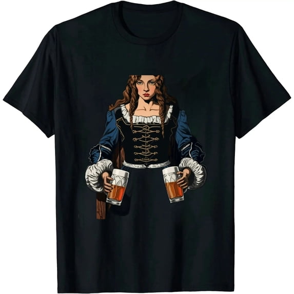 Drindl Costume German Bavarian Oktoberfest Festival Women T-Shirt