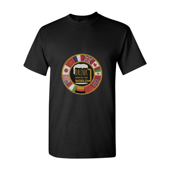 Drink Around The World Showcase Epcot Bar Crawl Vacation Fun Alcohol Trip T-Shirt, for men & women, up to size 5XL