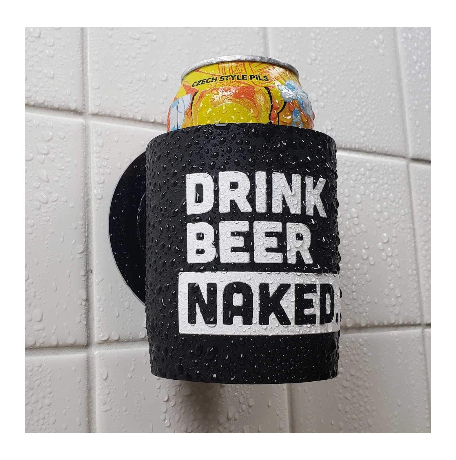 Drink Beer Naked Shower Beer Holder for in Shower Use, Keeps Beer