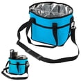 thumbnail image 1 of Drink Carrier,4 Compartment Drink Carrier Bag With Adjustable Strap, Insulated Tumbler Caddy, Waterproof Leakproof Car Cup Holder Organizer Tote For Travel Hiking Sports Family Outings Daily Use, 1 of 4