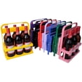 thumbnail image 1 of Drink Carrier For Delivery, Collapsible Drink Carrier With Handle, Foldable Drinks Caddy With Tray, For Outdoor Gatherings, Picnics, Camping Trips, And Home(Red), 1 of 8