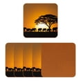 Drink Coasters, 6 Pack Coasters, African Grassland Animal Elephant