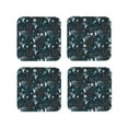 thumbnail image 1 of Drink Coasters, Hand Painted Hummingbird Flower -PVC Leather Coasters Sets of 4 for Tabletop Protection - Bar Accessories, Coasters for Drinks Cup Aesthetic Coasters Home Office Decor Square, 1 of 5