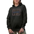 thumbnail image 1 of Drink Coffee, Read Books, Be Happy Quote Gift, Black Hooded Sweatshirt or Hoodie, Large, 1 of 5