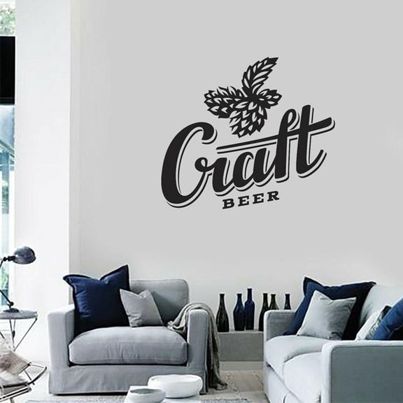 Drink Craft Beer Alcohol Bar Decor Pub Home Stickers Vinyl Kitchen Decal Removable Mural Wallpaper Pattren Modern 48x42cm