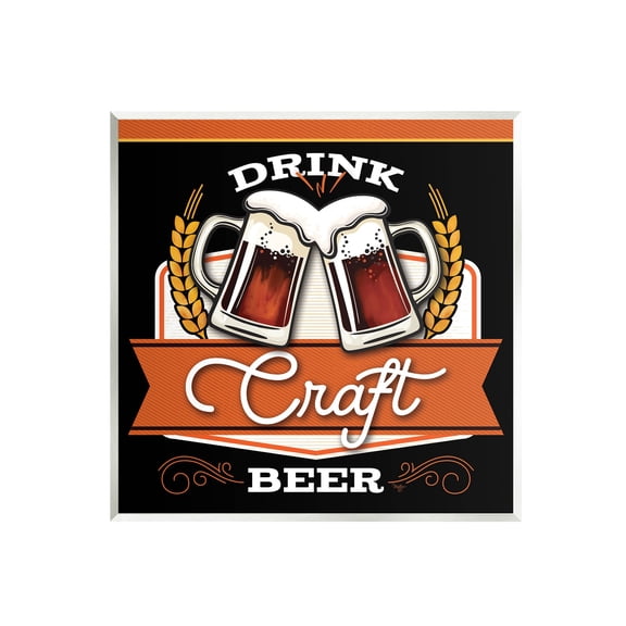 Drink Craft Beer Vintage Phrase Food & Beverage Graphic Art Unframed Art Print Wall Art