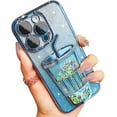 thumbnail image 1 of Drink Cup Bling Glitter Quicksand TPU Case Compatible with iPhone Case (iPhone 12 Pro Max,Blue), 1 of 7