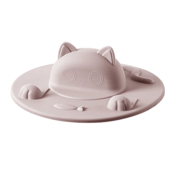 Drink Cups cover Lovely Cats Silicone Cup Lid Leakproof Mugs Lid Glass Cups cover Coffee Mugs Suction Seal Lid