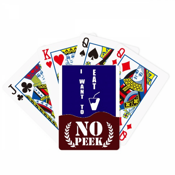 Drink Desire Life Art Deco Fashion Peek Poker Playing Card Private Game