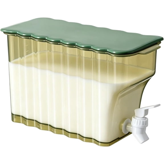 Drink Dispenser, 3.6L Fridge Beverage Container With Faucet, For Cold Juice Milk Tea Lemonade Beer Party Serving